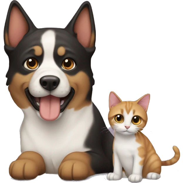 perro y gato emoji