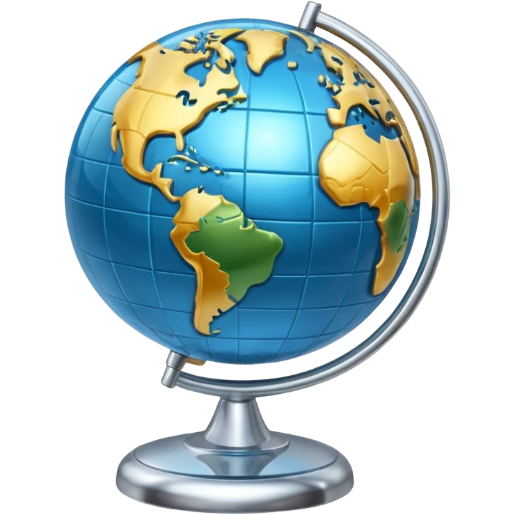 The internet globe on a scale emoji