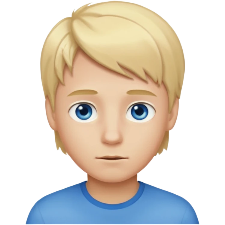 A boy with blonde hair emoji