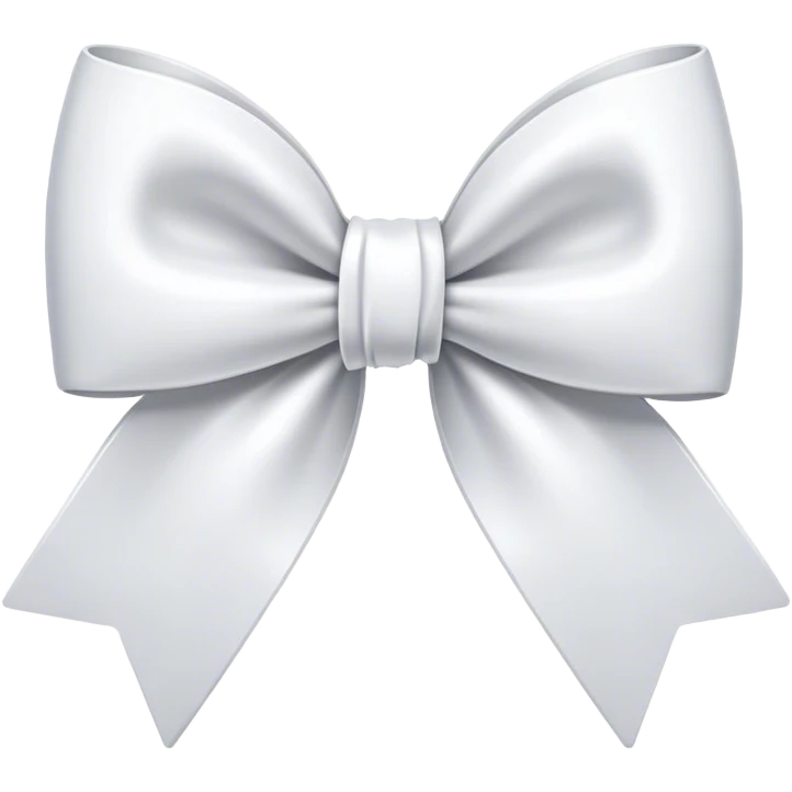 white bow emoji