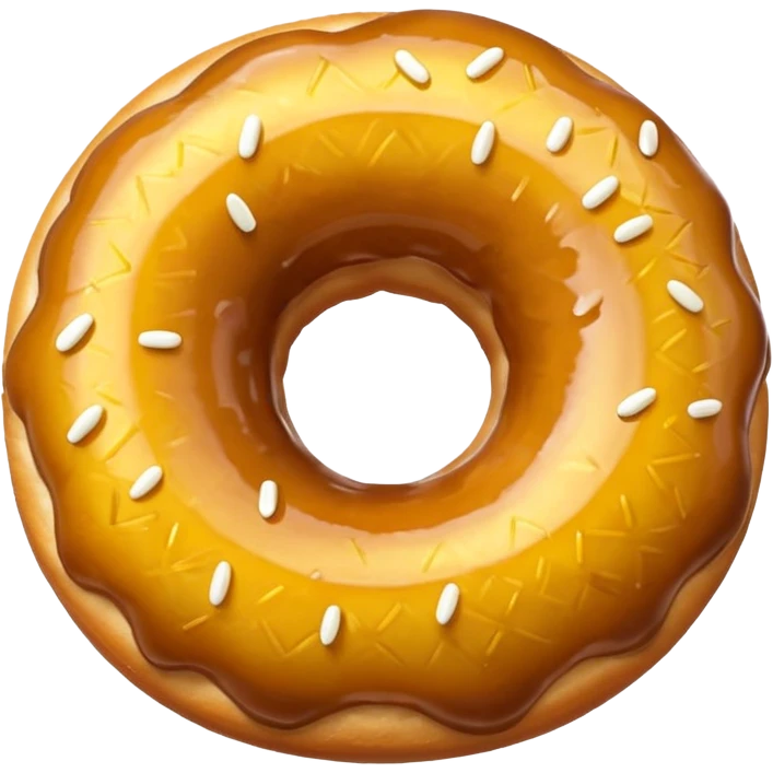 Donut with pineapple emoji