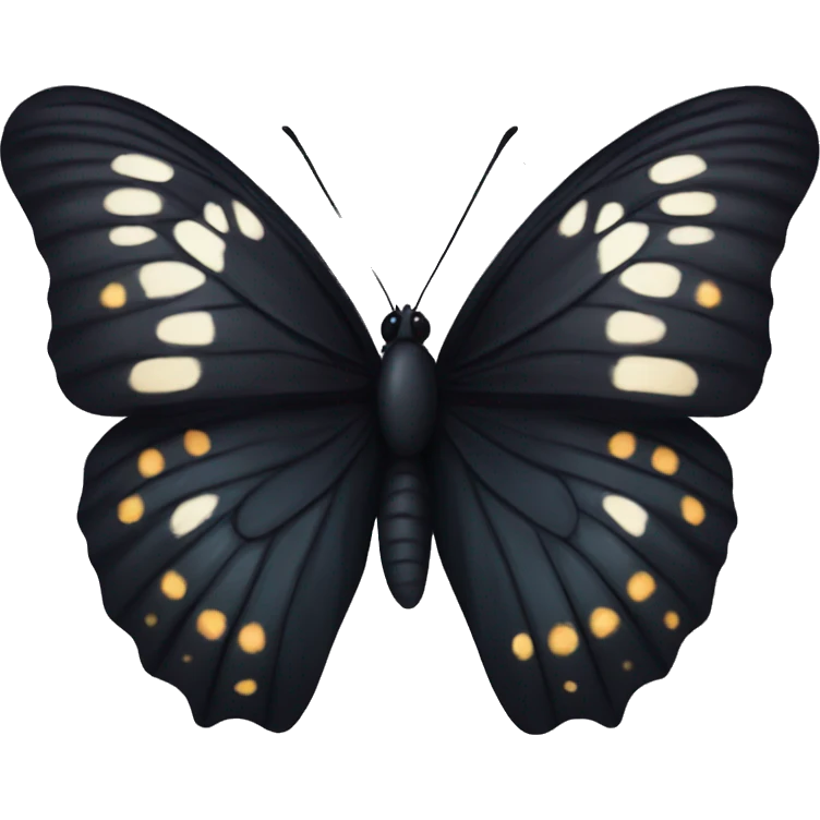 Black butterfly  emoji