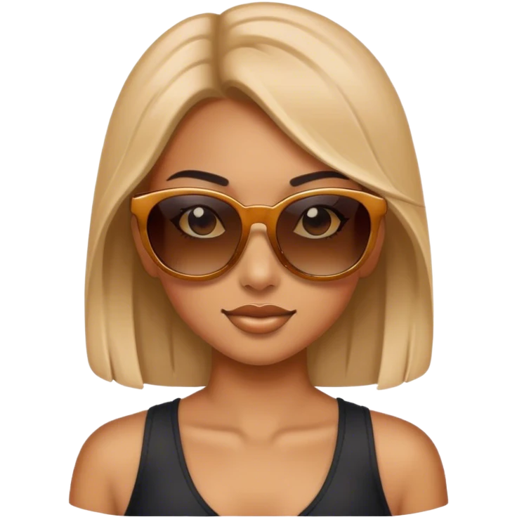 girl with sunglasses  emoji
