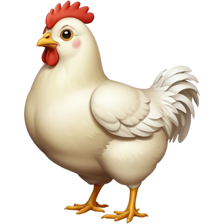 A chicken emoji