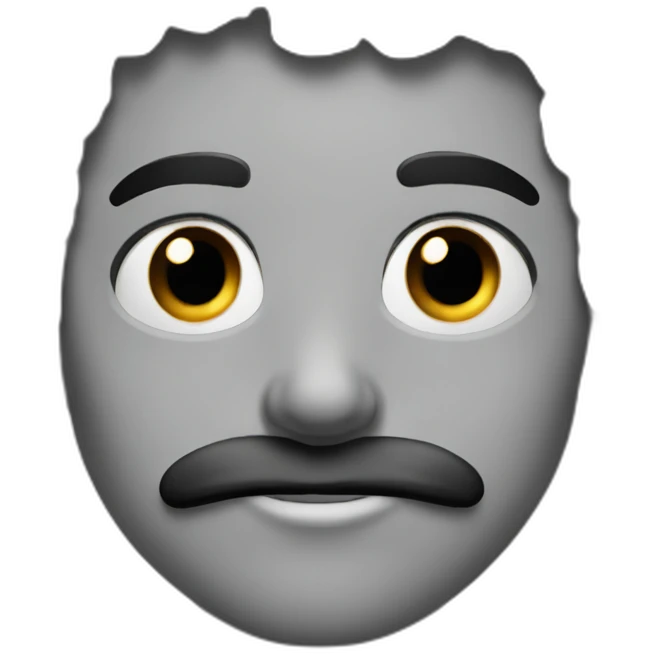 teenager-bold-with-big-moustache-and-earings emoji
