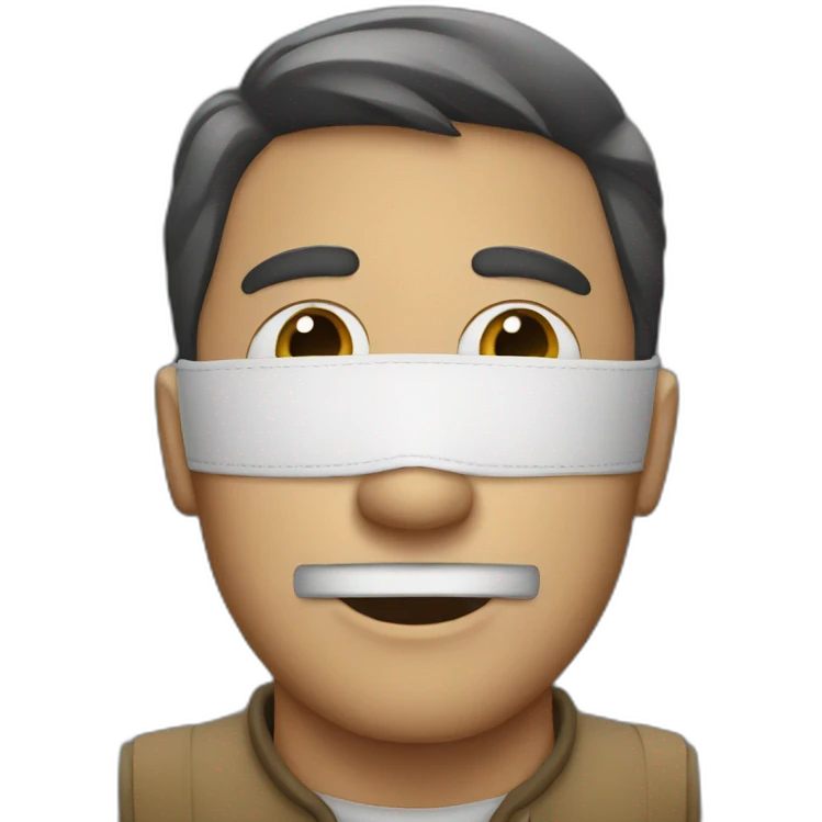 muzzled man emoji