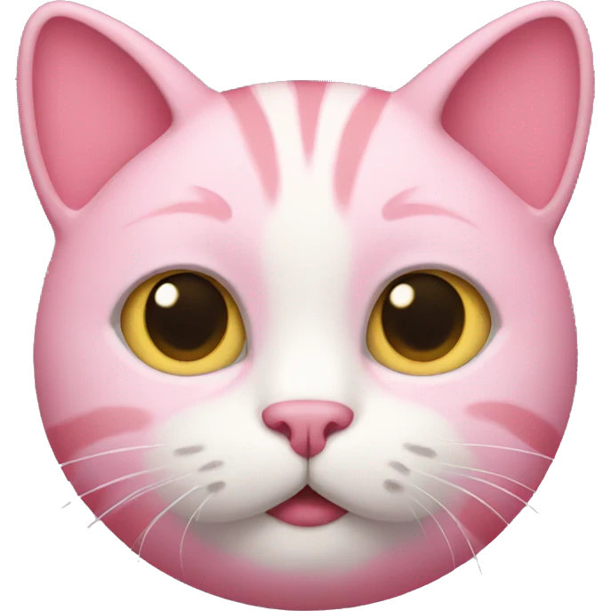 Pink cat emoji