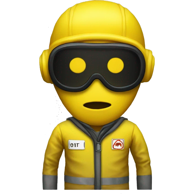 Hazmat yellow suit backrooms emoji