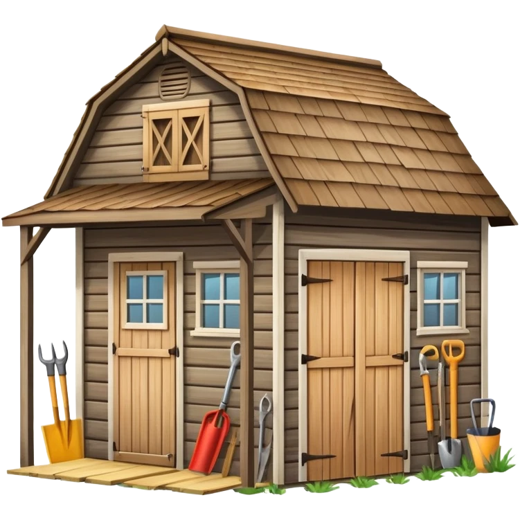 shed carport tools emoji