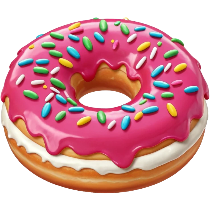 çilekli donut emoji
