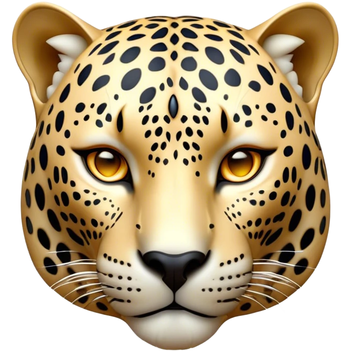 Cinematic Noble Jaguar Portrait Emoji, Poised and elegant, with a sleek, muscular build adorned with striking rosette patterns and intense, focused eyes, Simplified yet sharp and sophisticated features, highly detailed, glowing with a soft, wild luminescence, high shine, intelligent and graceful, stylized with an air of untamed nobility, focused and alert, soft glowing outline, capturing the essence of a watchful guardian that feels as though it could step out of the screen with effortless authority! emoji