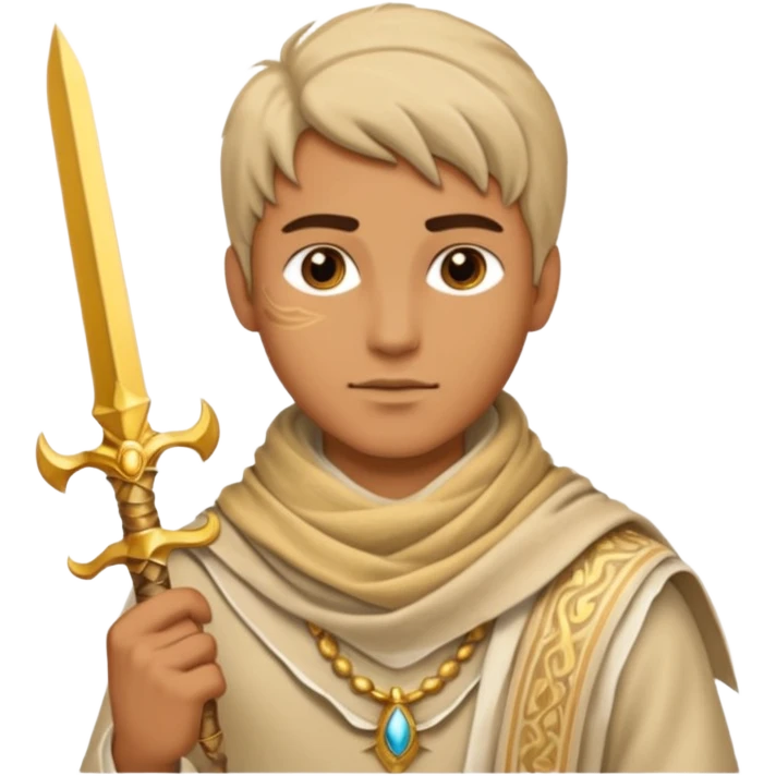 Desert Prince – sand scarf + gold dagger,Golden Princes. emoji