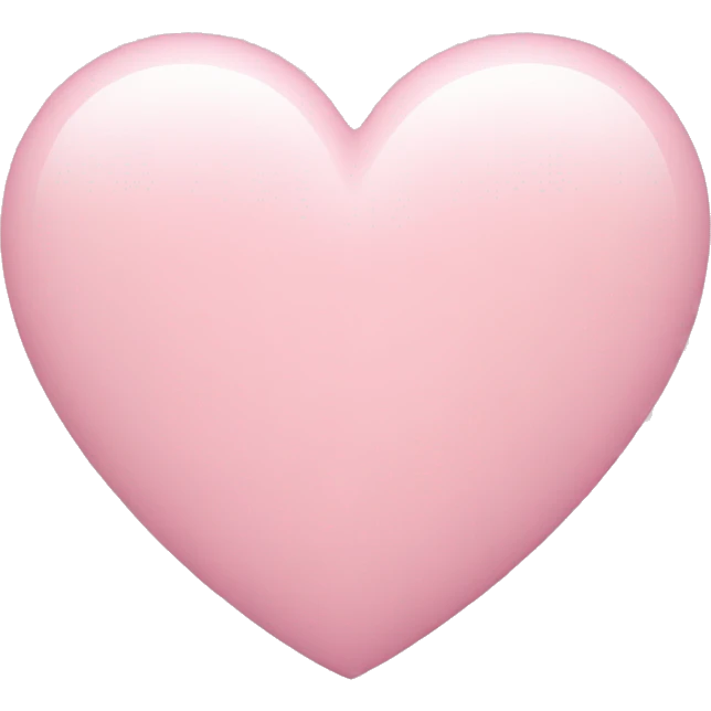 pastel pink heart emoji