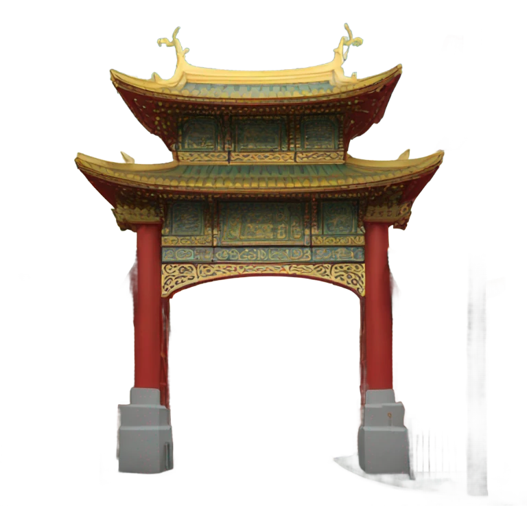 Boston Chinatown Gate emoji