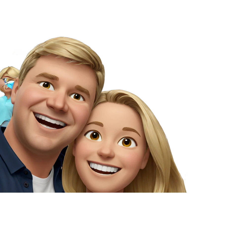 smiling blonde in white shirt emoji