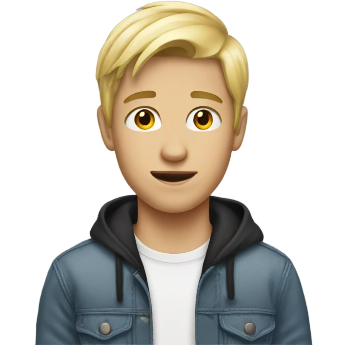 blonde teenage boy emoji