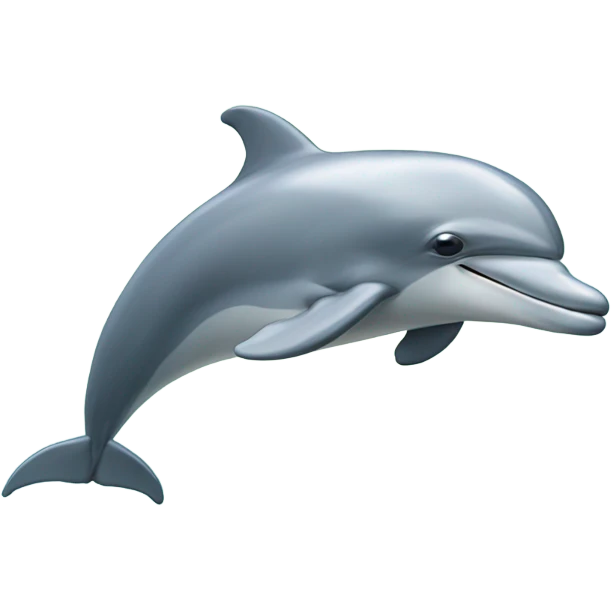 Dolphin sleeping emoji