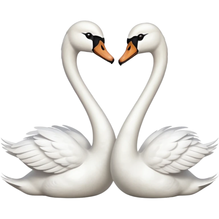 Couple swan emoji emoji