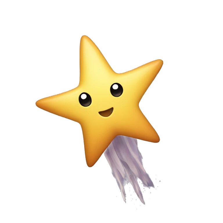 Shooting star emoji