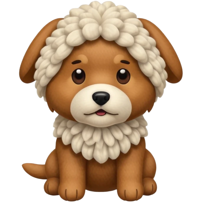 dog made of wool  emoji