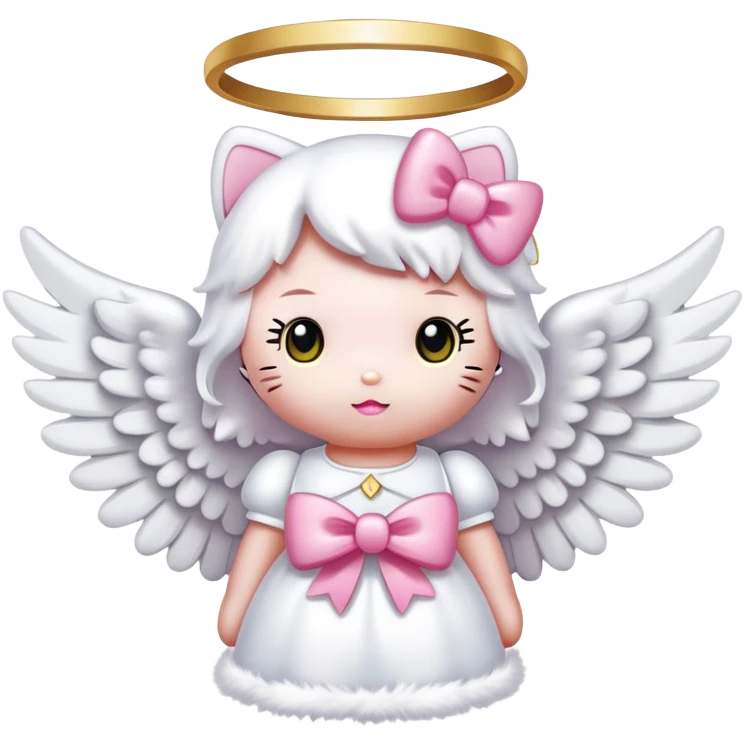 Hello kitty angel  emoji