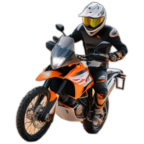KTM at desert emoji