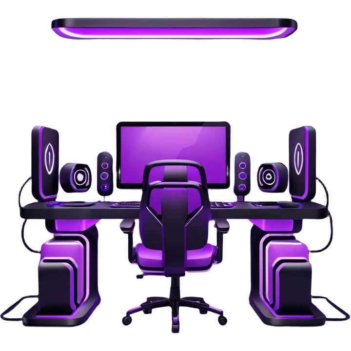 purple gaming setup emoji