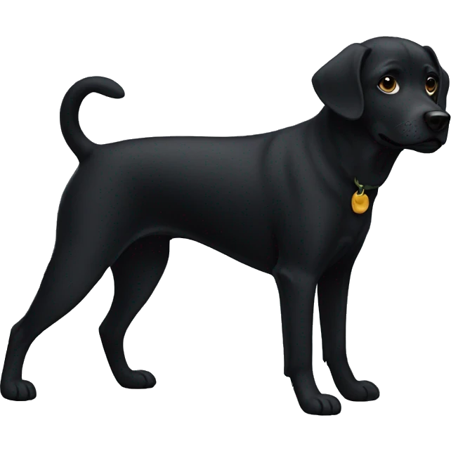 Black dog emoji