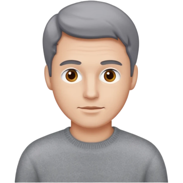 cashmere sweater grey men emoji
