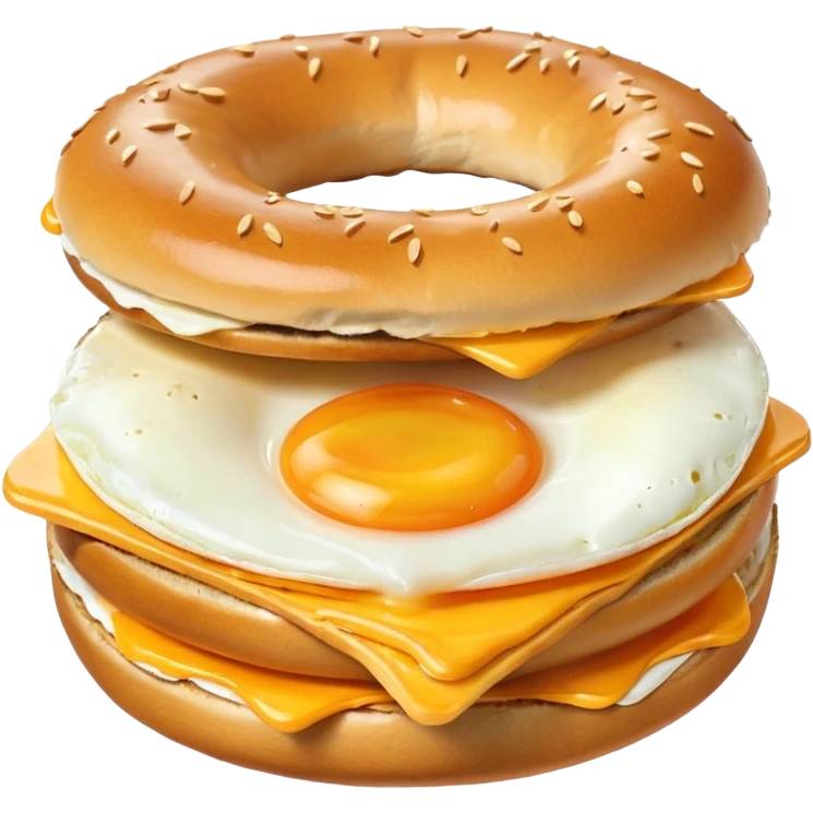 bagel egg and cheese sandwich emoji