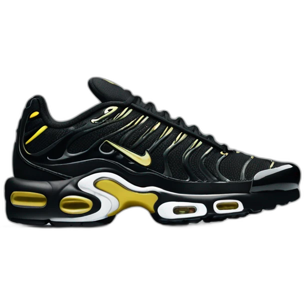 3D 45 degree nike tn black emoji
