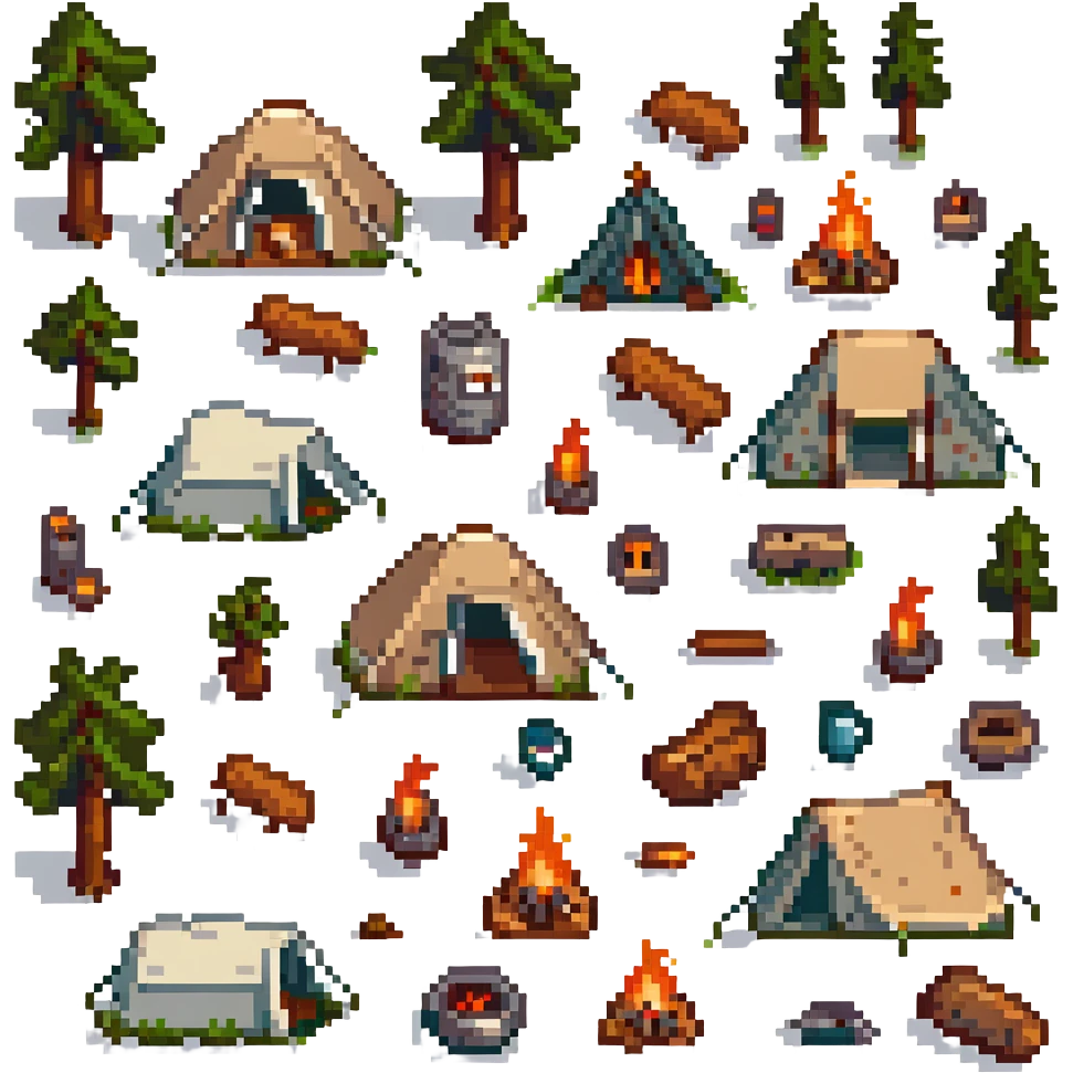 camping firewood emoji