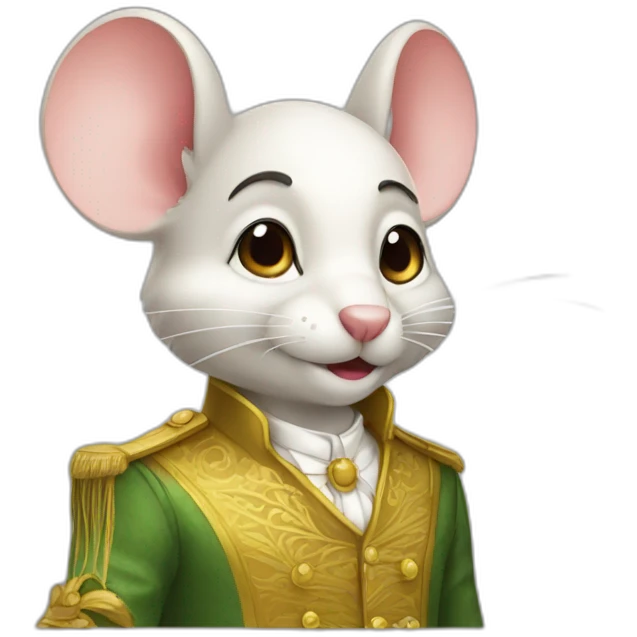 a rich mouse emoji