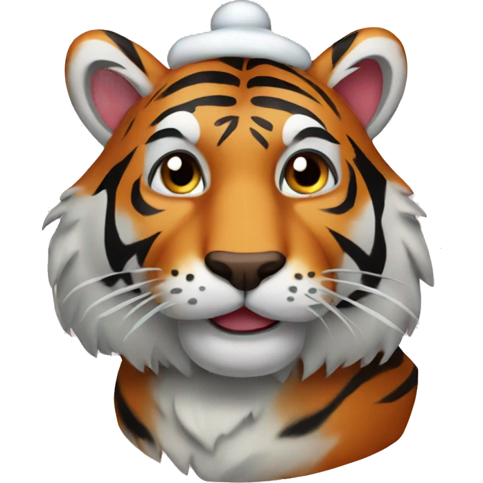 christmas tiger emoji