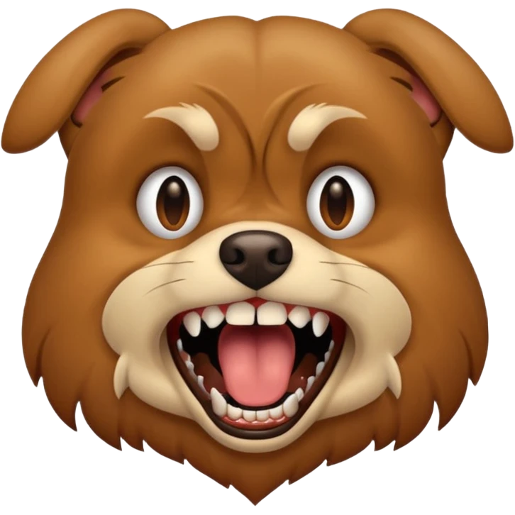 dog growling emoji