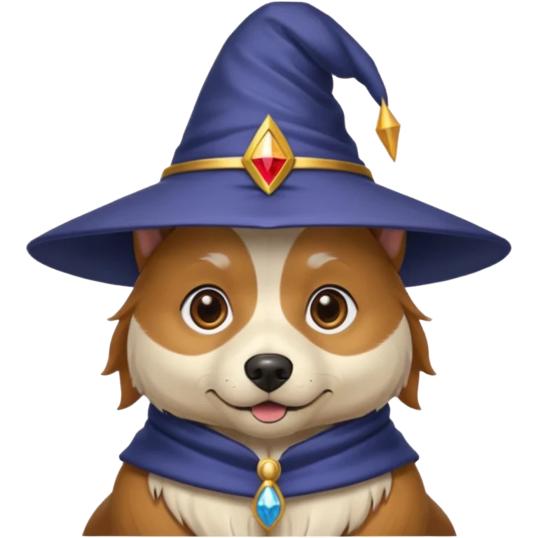 Dog wizard emoji
