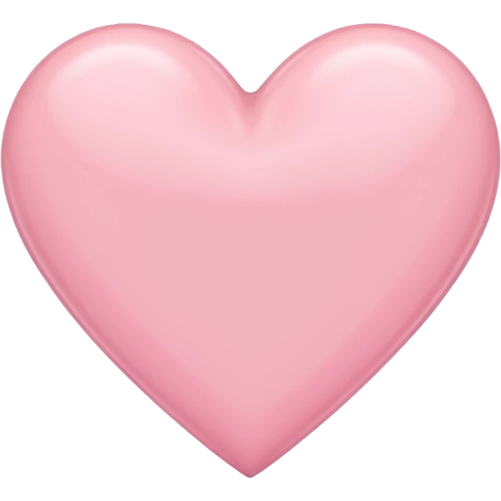 Pastel pink heart emoji
