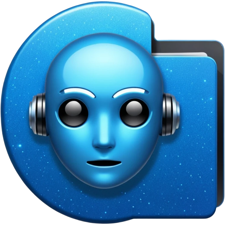 glitter past folder blue cyberpunk emoji