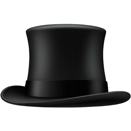tophat emoji
