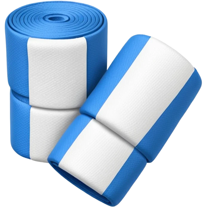 boxing hand wraps object icon, rolled athletic bandage for hands, white fabric texture, sporty combat gear, clean detailed look, 3D cartoon, mobile game icon style, centered, clean background, no text, no watermark
 emoji