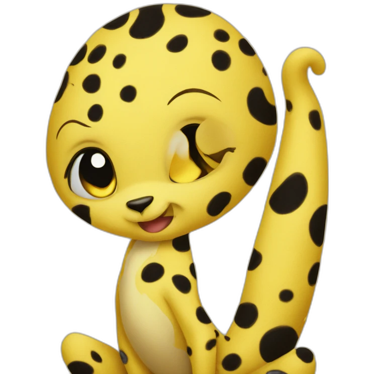 Baby yellow marsupilami emoji