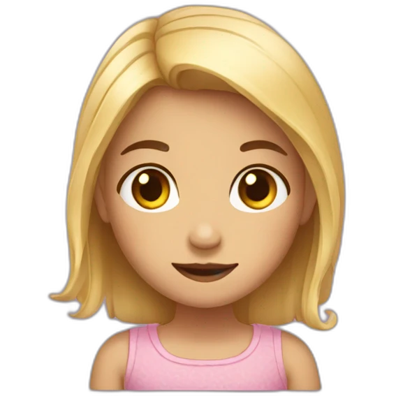 Une petite fille emoji