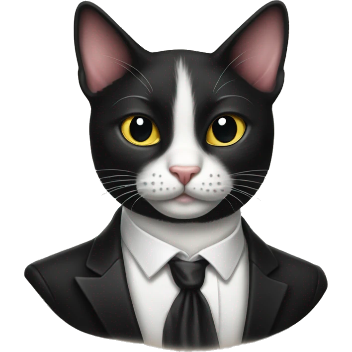 tattoed tuxedo cat emoji