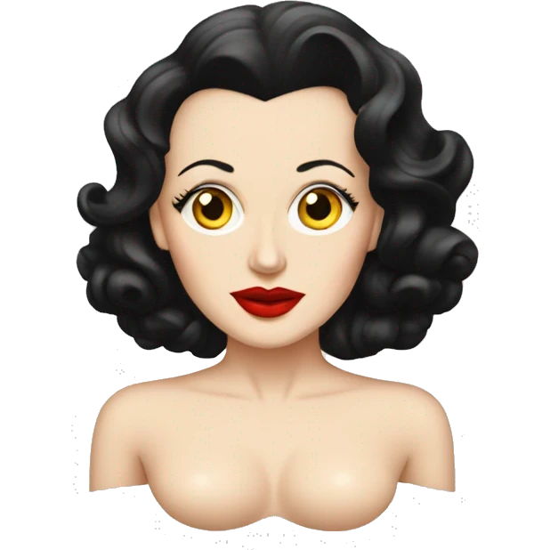 Hedy Lamarr with body emoji