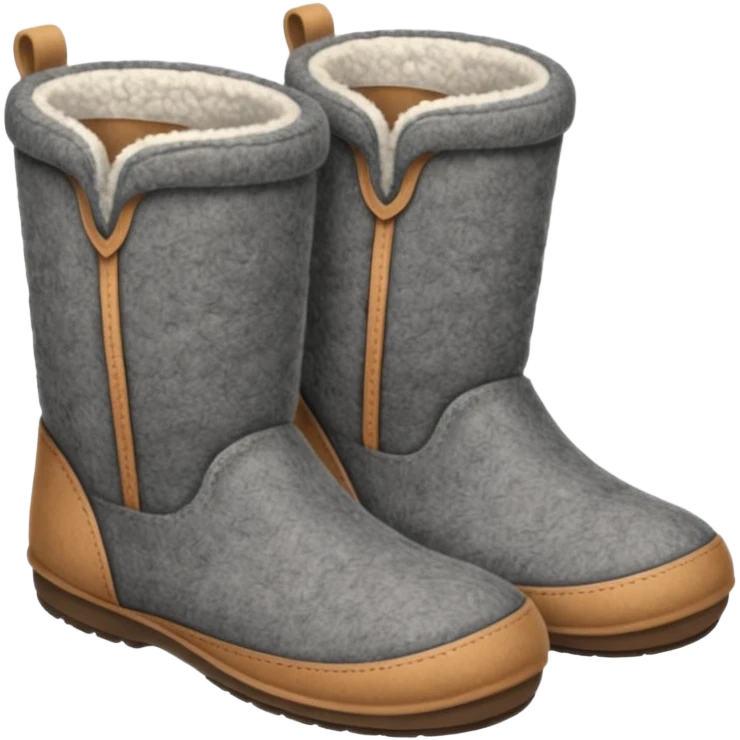 valenki felt boots without heels on soft soles emoji