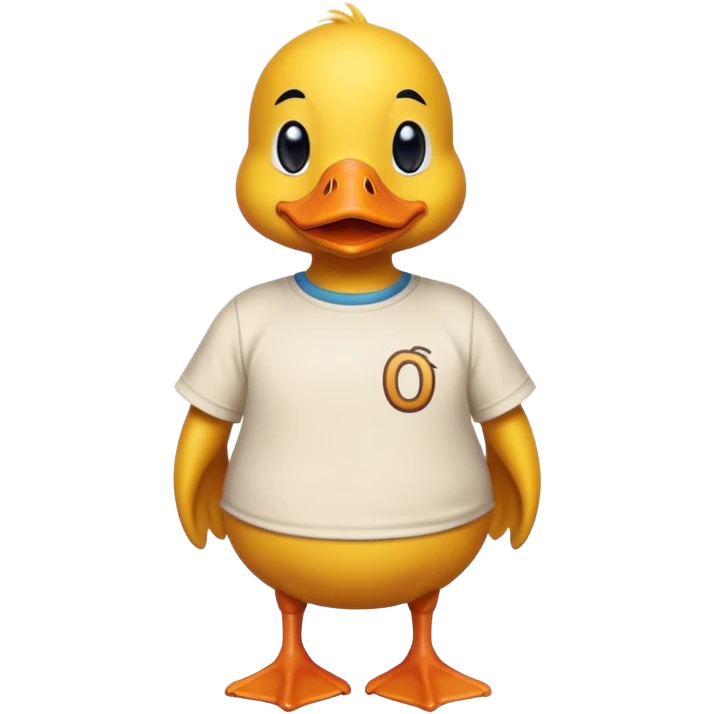 canard ave un T-shirt OM emoji