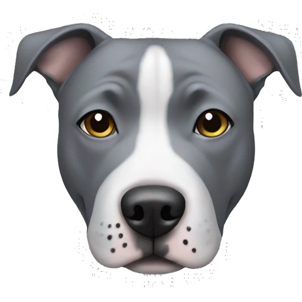 Full grey staffy  emoji