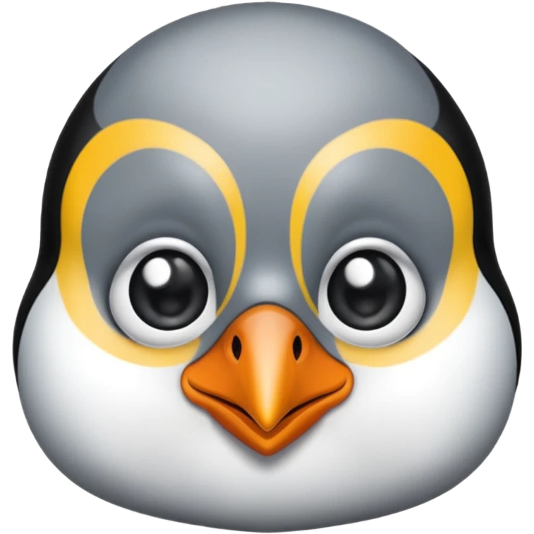 Pinguino maquillada con pestañas emoji