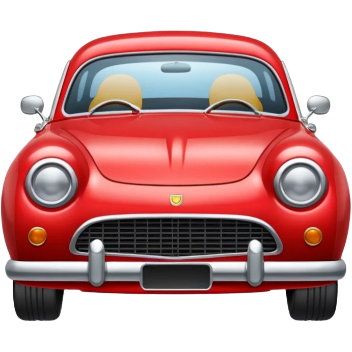 car from the front emoji
