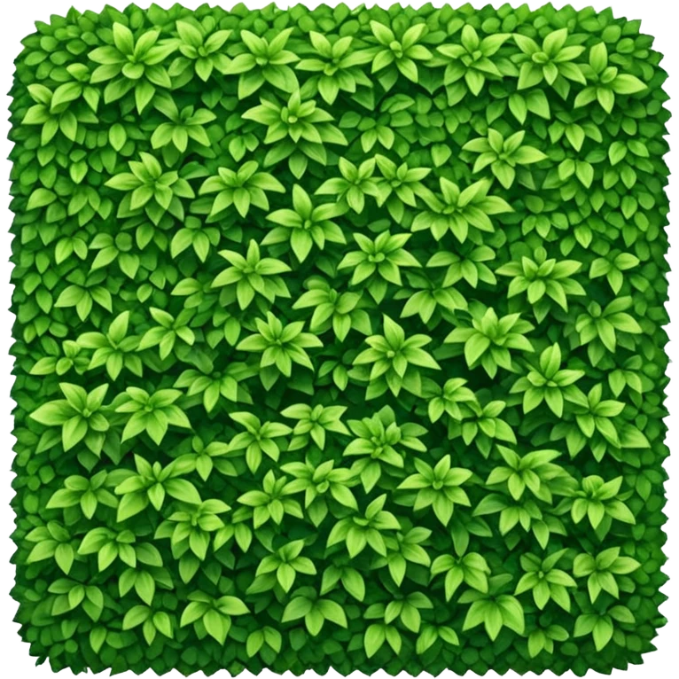 Perfectly cut square rectangular luxurious bushes emoji